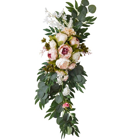 1Set x 2Pcs Artificial Flower Arrangement Wedding Backdrop Arch - Click Image to Close