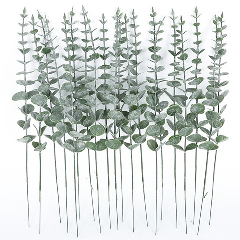 20Pcs Artificial Eucalyptus Leaves for Wedding Centerpiece Flora - Click Image to Close