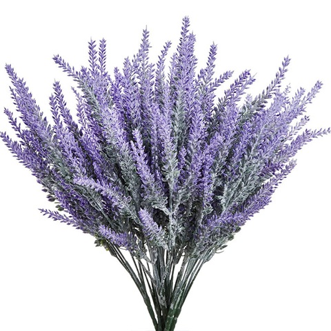 10Bunch Artificial Vines Lavender Plant Home Garden Party Decor - Click Image to Close
