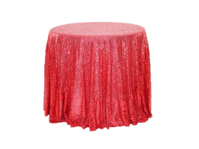 1Pc Red Sequin Table Cloth Cover Backdrop Wedding Party 120x240