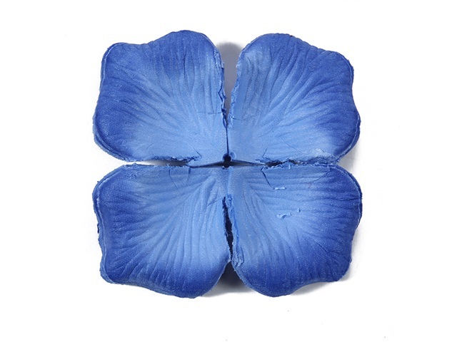 1000 Fabric Rose Petals Wedding Party Decoration - Blue - Click Image to Close