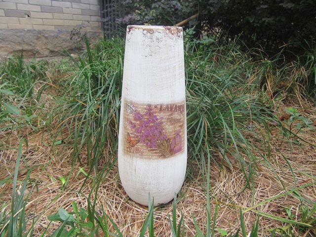 1Pc Vintage Cylinder Shape Lavender Flower Vase Pot 1Pc Vintage Cylinder Shape Lavender Flower Vase Pot