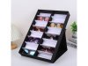 1X Black & White Sunglasses Display Tray Case 16 Pairs Holder 1X Black & White Sunglasses Display Tray Case 16 Pairs Holder