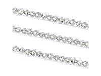 100Meter Nickel Color Thin Cable Link Chain Jewelry Finding 2mm