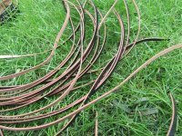 12Pcs x 120cm Black Leatherette Flat Cord Rope Jewellery