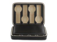1Pc Black Watch Storage 8 Compartment Display Case