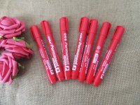 60Pcs Red Permanent Marker Mark Pens School Office Supplies