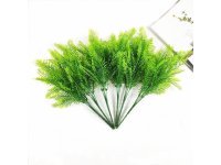 3Bunch Artificial Grass Plant Persian Leaves Flower
