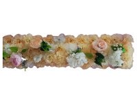 Luxury PEACH Color Peony Rose Flowers Row Backdrop Wedding Party