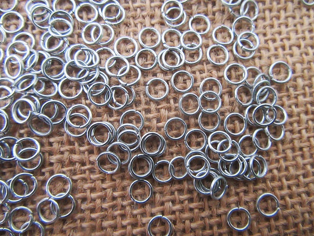 250g Jumprings Jump Rings Jewelry Finding 5mm Dia - Click Image to Close
