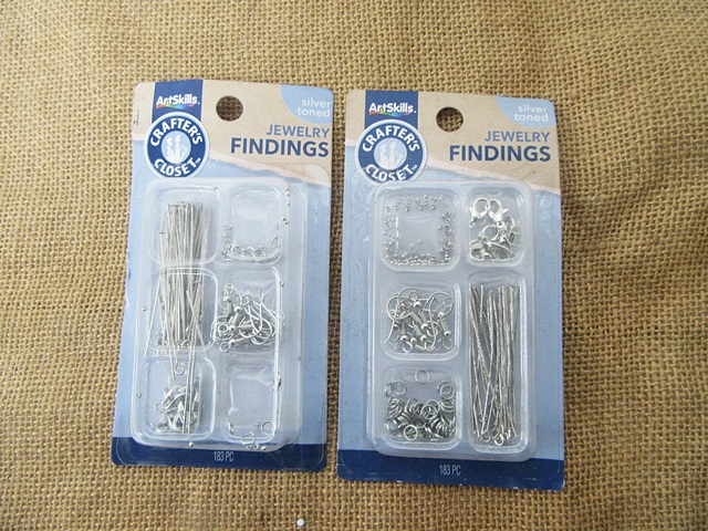 12Sheet Jewelry Findings Making Kit Starter Tool DIY Accessories - Click Image to Close