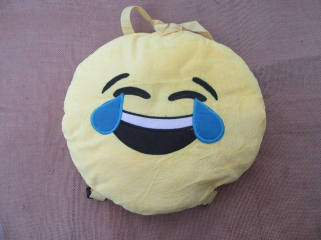 1Pc New Cute Emoji Round Back Pack Backpack for Kids 1Pc New Cute Emoji Round Back Pack Backpack for Kids