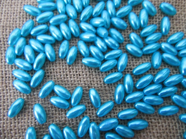 250g (1180Pcs) Blue Faux Rice Simulate Pearl Beads Loose Beads 250g (1180Pcs) Blue Faux Rice Simulate Pearl Beads Loose Beads