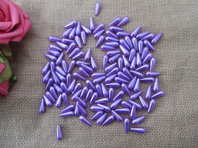 250g (615Pcs) Purple Teardrop Simulate Pearl Beads Loose Beads 250g (615Pcs) Purple Teardrop Simulate Pearl Beads Loose Beads