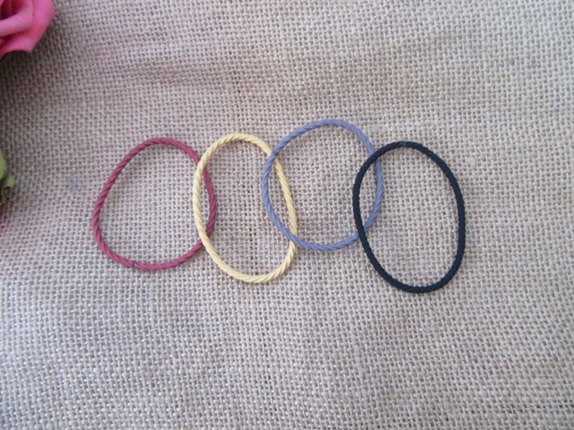 100Pcs Thin Simple Elastic Hair Ties Hair Band Hair Rubber Band - Click Image to Close