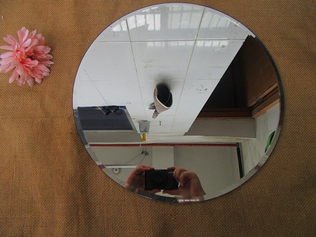 6Pcs Round Mirror Base Wedding Table Centrepiece 30cm - Click Image to Close