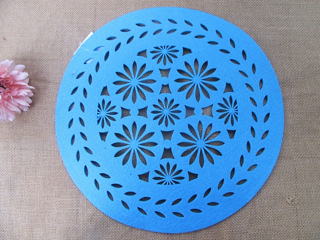 6Pcs Round Non Slip Placemats Dining Table Place Mats Mixed - Click Image to Close