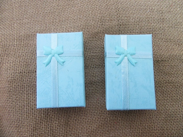12 Blue Necklace Bracelet Rings Jewellery Display Cases Gift Box