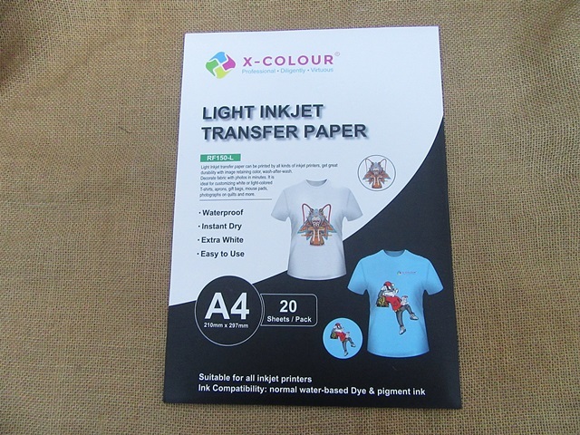 20Pcs T-Shirt Print Iron On Heat Press Light Inkjet Transfer 20Pcs T-Shirt Print Iron On Heat Press Light Inkjet Transfer