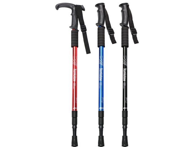 1Pc Retractable Hiking Travel Stick Camping Walking Stick