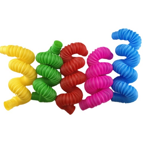 12Pcs Stretch Pull Tubes Fidget Sensory Stress Anxiety Relief - Click Image to Close