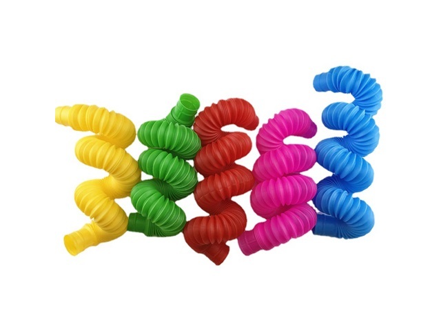 12Pcs Stretch Pull Tubes Fidget Sensory Stress Anxiety Relief - Click Image to Close