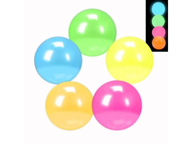 10Pcs Glow in Dark Stress Relief Ball Squishy Ball Mixed - Click Image to Close