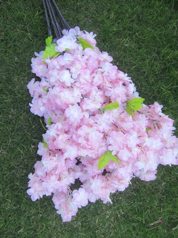 6Branch x 4Heads Cherry Blossom Sakura Artificial Flower Decor - Click Image to Close