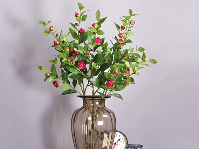 6Pcs Camellia Artificial Flower Home Decoration - Pink 6Pcs Camellia Artificial Flower Home Decoration - Pink