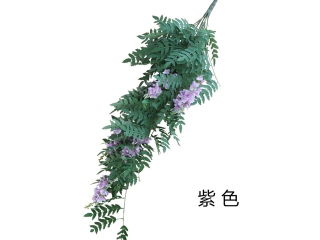 1Pc Light Purple Hanging Begonia Ivy Leaf Garland Wedding Flower - Click Image to Close