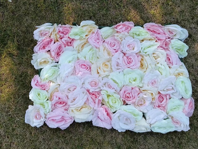 1Pc Artificial Peony Rose Flower Backdrop Wall Panel Wedding 60x - Click Image to Close