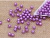 2500 Purple Round Simulate Pearl Loose Beads 6mm