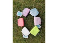 12Pcs Glitter Glossy Kiss Lock Coin Purse Mixed Color