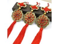 6Pcs Lucky Chinese Fengshui Hanging Charm Amulet Coins Pendants