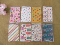3x8Pcs Spiral Message Note Memo Pad Notebooks Blank Inside