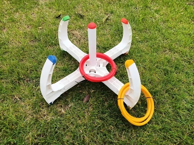 1Set Hoop Ring Toss Set Tailgate Family Kids Game