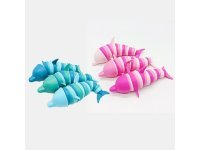 5Pc Funny Flexible Stress Relief Dolphin Sensory Fidget Toys for