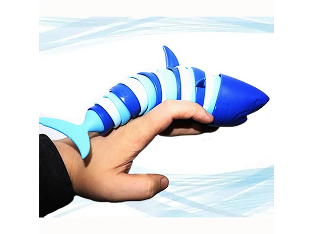 5Pc Funny Flexible Stress Relief Shark Sensory Fidget Toys for K 5Pc Funny Flexible Stress Relief Shark Sensory Fidget Toys for K
