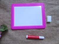 12Pcs Kids Mini White Board Wipe Dry with Marker and Erasers