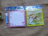 12pcs Kids Cartoon Cute Drawing Board and Jigzaw Puzzle