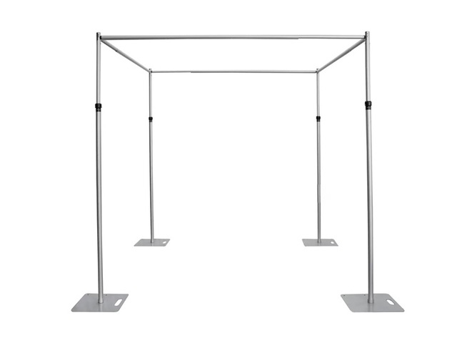 1Set Aluminium Square Top Backdrop Stand Party Background 3x3m