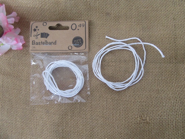 20Pcs x 1m White Waxen Strings DIY Craft Jewlery Rope 2mm Dia 20Pcs x 1m White Waxen Strings DIY Craft Jewlery Rope 2mm Dia