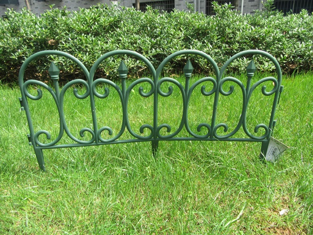 6Pcs Green Garden Fence Path Grass Wall Fixed Lawn Border Flower - Click Image to Close
