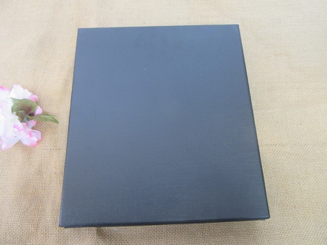 4Pcs Black Kraft Cardboard Wedding Party Packaging Gift Box