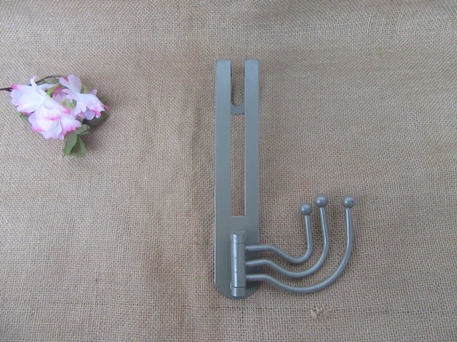 1Pc Over The Door 3 Prong Swivel Closet Clothes Bag Etc Hanger H