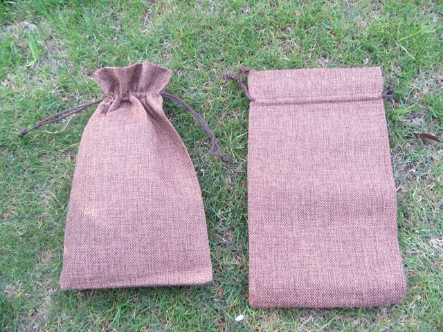 20Pcs Hemp Drawstring Jewelry Gift Pouches 28x17cm - Click Image to Close