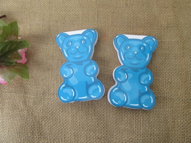 12Pcs Blue Gummy Bear Cartoon Stationery Memo Pads - Click Image to Close