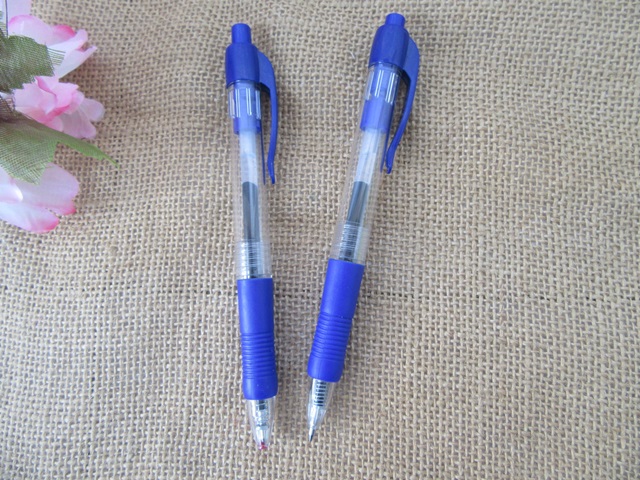 6Sheet x 2Pcs Blue Ink Retractable Gel Pens Office - Click Image to Close