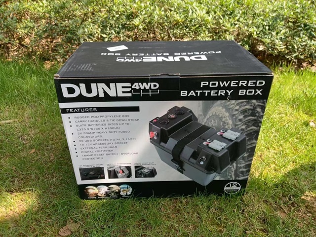 1Set Dune 4WD Powered Battery Box with USB and 12 V Socket Porta - Click Image to Close
