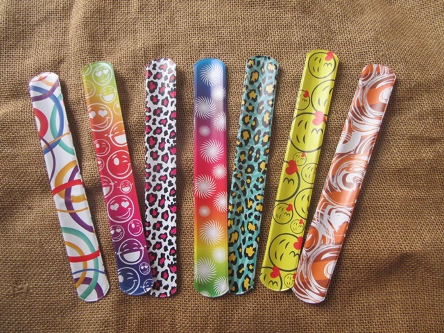 100 New Reflective Magic Ruler Slap Band Bracelets 100 New Reflective Magic Ruler Slap Band Bracelets